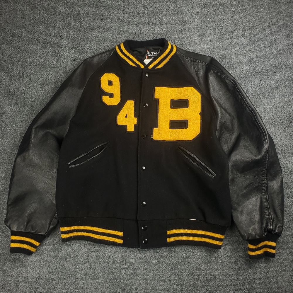 Black and Yellow Varsity Jacket